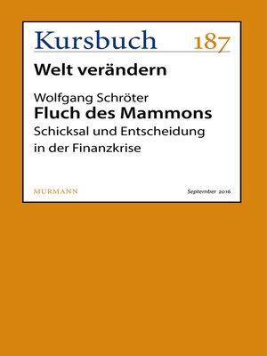 cover image of Fluch des Mammons